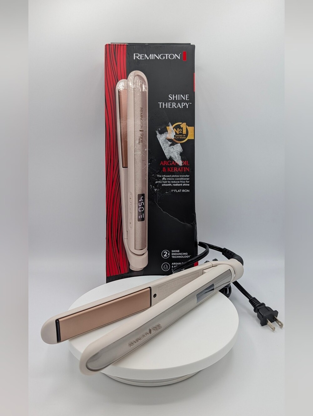 Remington Shine Therapy Hair Straightener (1" / Argan Oil & Keratin)